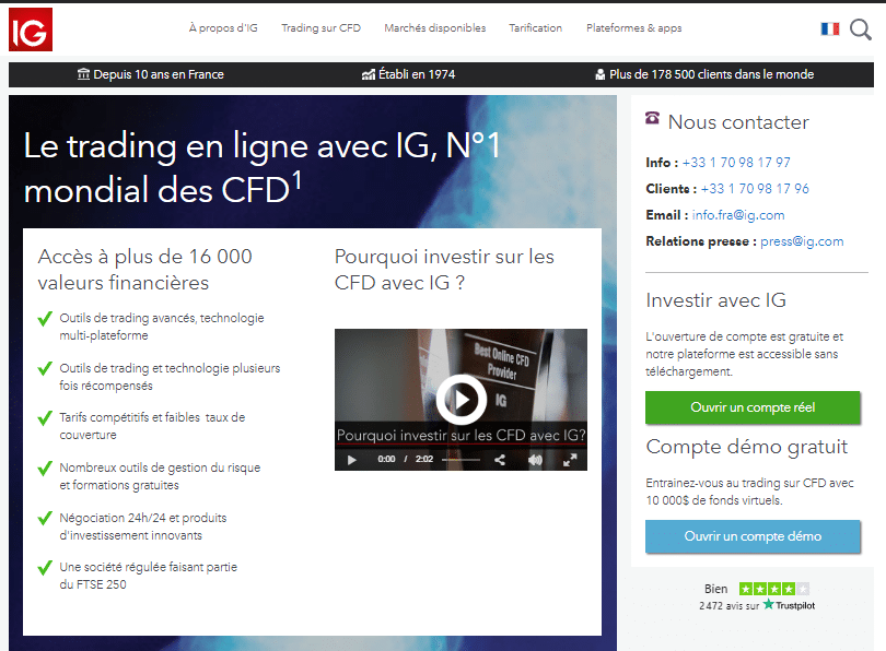 Toutes Les Raisons de Commercer Avec IG: Le Courtier en Ligne Le Plus Expérimenté