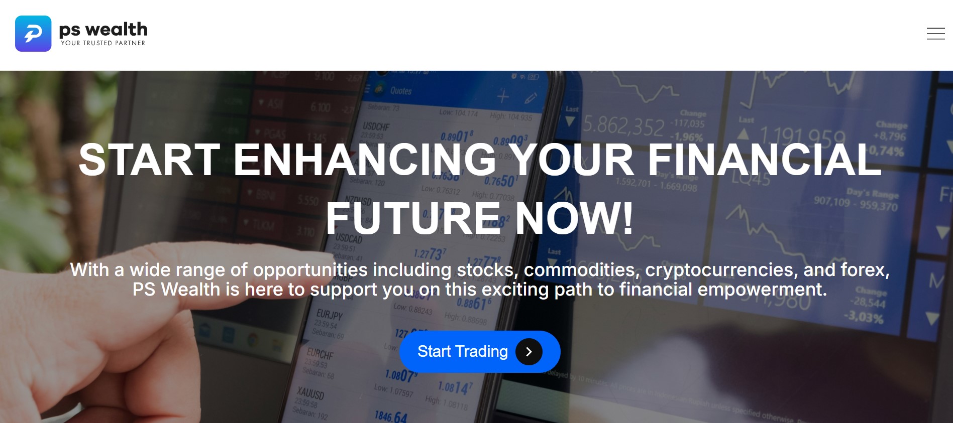 PS Wealth website PS Wealth website